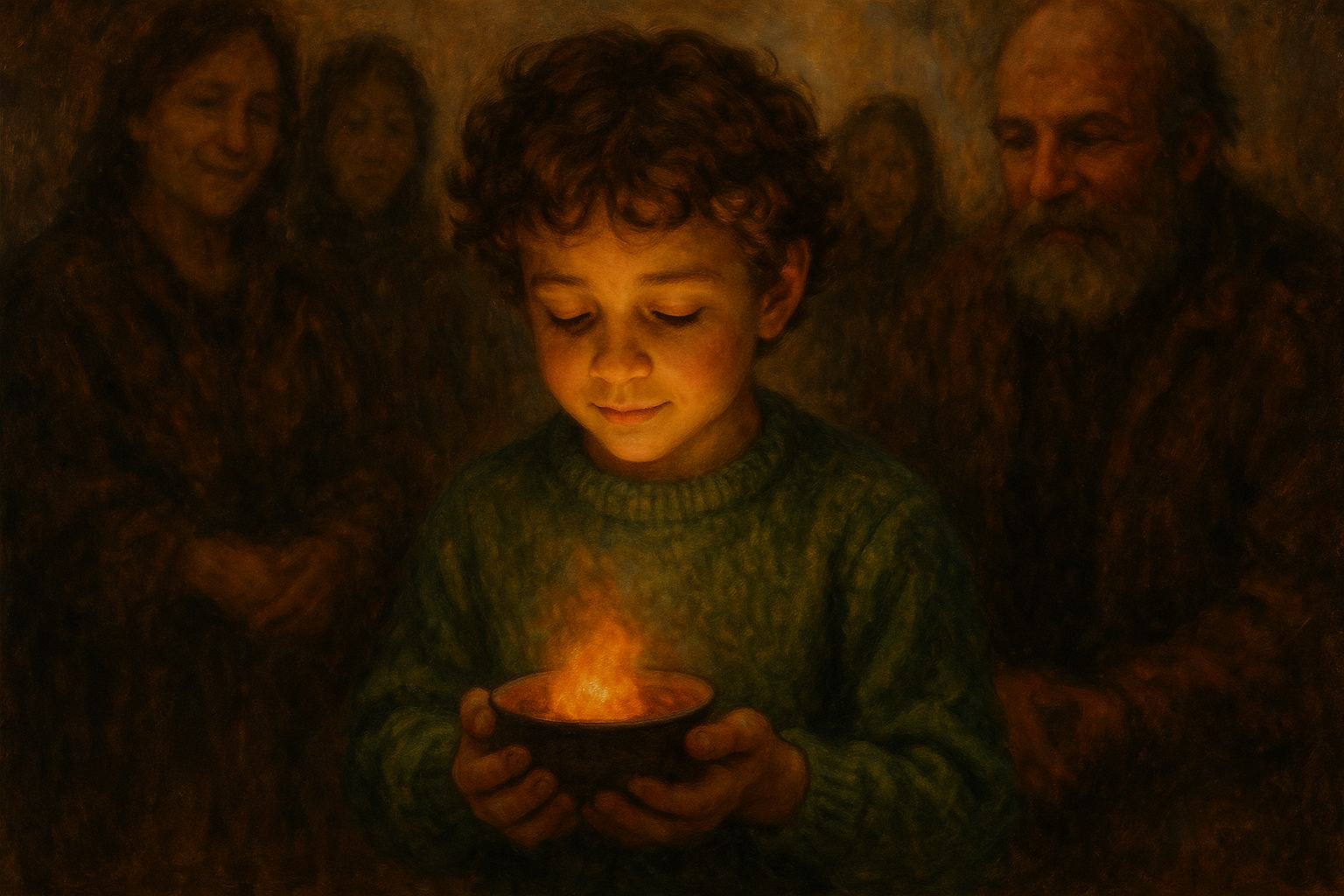 Rose and flame image for Heart Fire